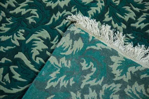 Vintage Contemporary Indian William Morris Design Rug Runner // ONH Item: mc002283, Image 14