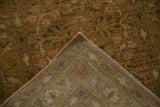 Hand-knotted foundation and short, even pile of a vintage Peshawar rug runner.