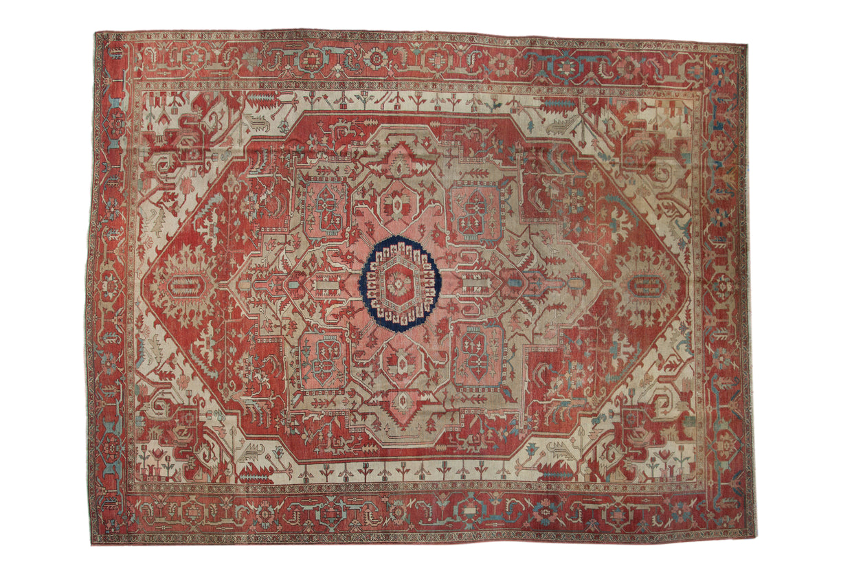 9x12 Antique Serapi Carpet