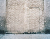Joe Farrell's Avenue A color photograph of a brick wall with a minimalist doorway outline.