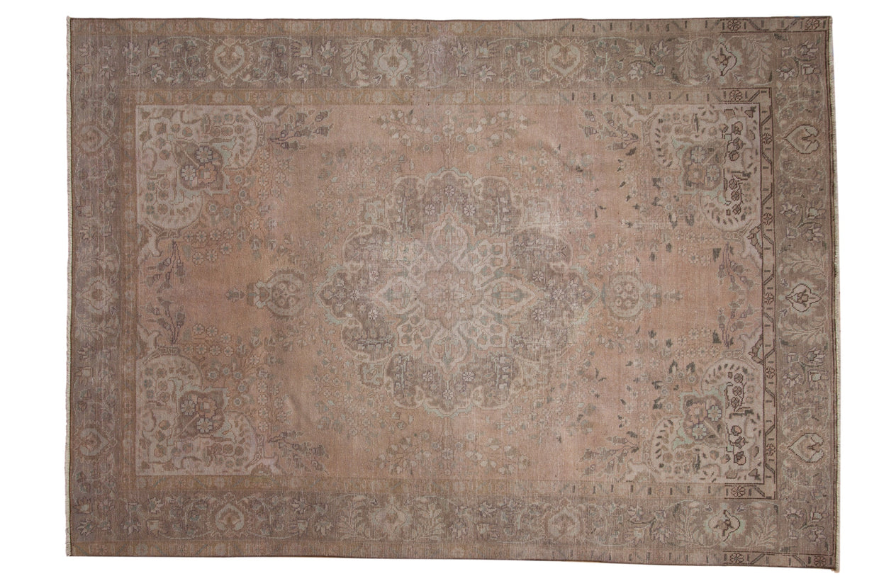 RESERVED 6.5x9.5 Vintage Distressed Tabriz Carpet // ONH Item 10048