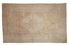 6.5x11 Vintage Distressed Oushak Carpet // ONH Item 10049