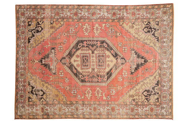 RESERVED 7x9.5 Vintage Distressed Oushak Carpet // ONH Item 10052