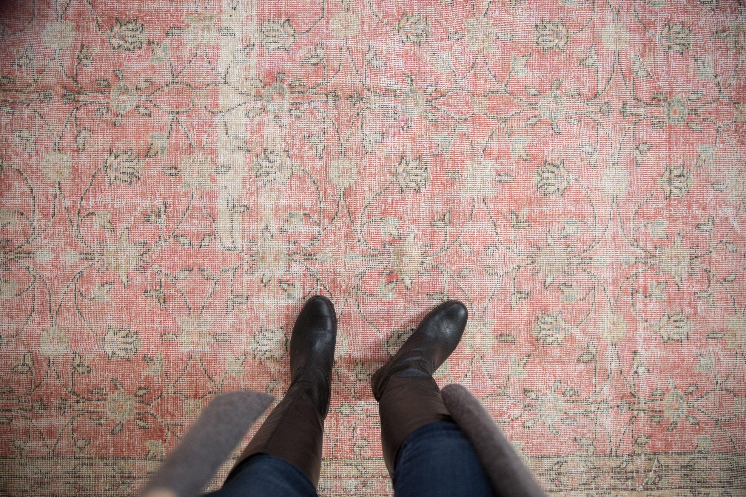 RESERVED 7x10 Vintage Distressed Sparta Carpet // ONH Item 10062 Image 1