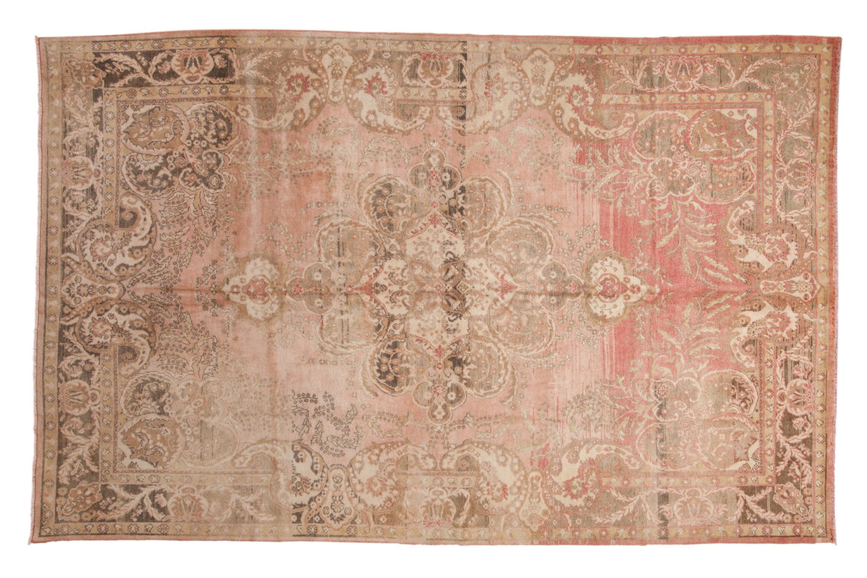 RESERVED 7x11 Vintage Distressed Oushak Carpet // ONH Item 10063