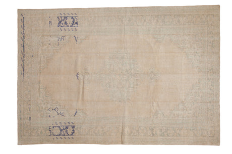 6.5x9.5 Vintage Distressed Oushak Carpet // ONH Item 10065