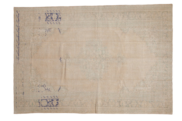 6.5x9.5 Vintage Distressed Oushak Carpet // ONH Item 10065