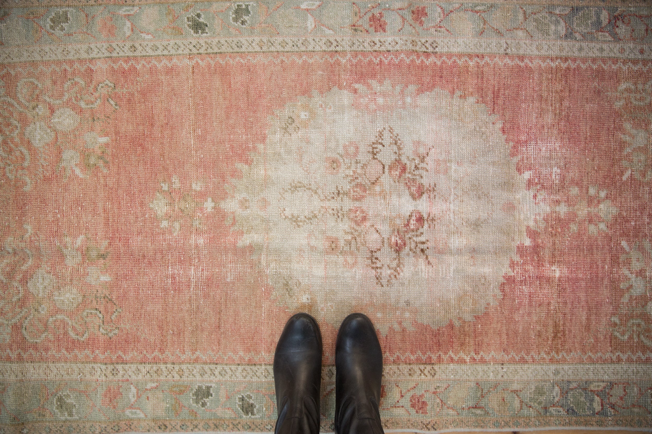 3x6 Vintage Distressed Oushak Rug Runner // ONH Item 10069 Image 1