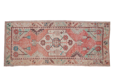 2.5x5.5 Vintage Distressed Oushak Rug Runner // ONH Item 10072