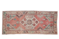 2.5x5.5 Vintage Distressed Oushak Rug Runner // ONH Item 10072