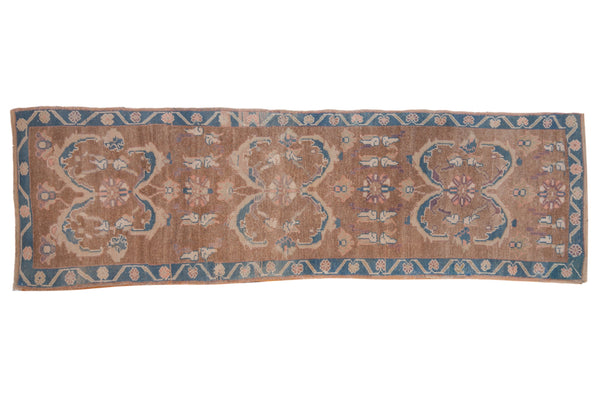 2.5x8.5 Vintage Distressed Oushak Rug Runner // ONH Item 10074