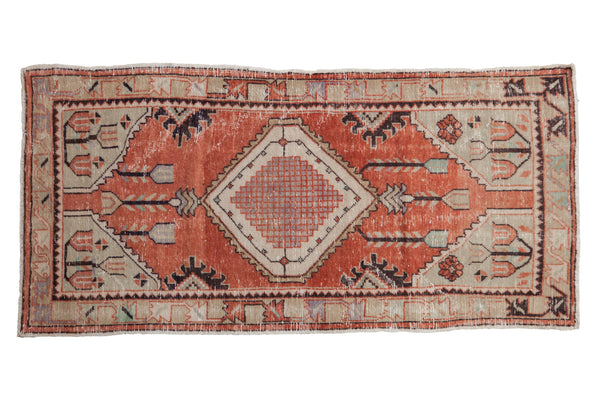 2.5x5.5 Vintage Distressed Oushak Rug Runner // ONH Item 10081