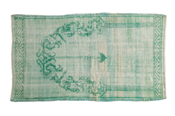 2.5x4.5 Vintage Distressed Overdyed Oushak Rug // ONH Item 10082