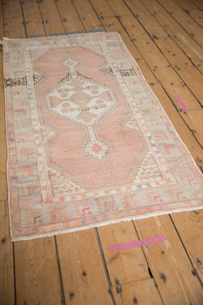 2.5x5 Vintage Distressed Oushak Rug Runner // ONH Item 10085 Image 2
