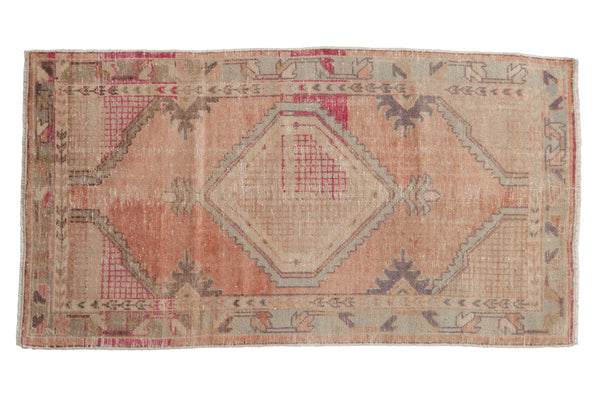 2.5x5 Vintage Distressed Oushak Rug Runner // ONH Item 10088