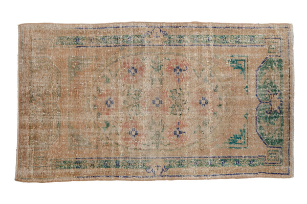 2.5x4.5 Vintage Distressed Oushak Rug // ONH Item 10089