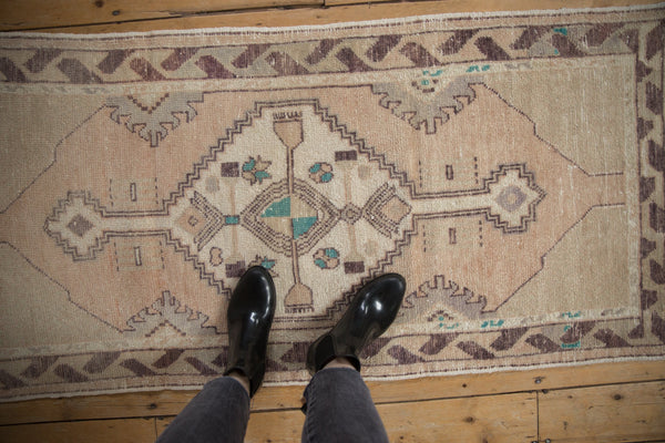 2.5x5.5 Vintage Distressed Oushak Rug Runner // ONH Item 10090 Image 1