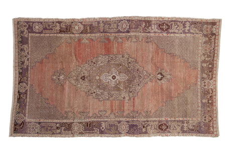 4.5x8 Vintage Distressed Oushak Rug // ONH Item 10093