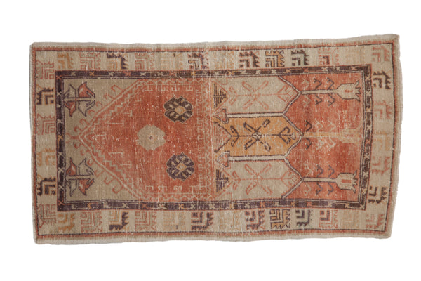 2.5x4.5 Vintage Distressed Oushak Rug // ONH Item 10094