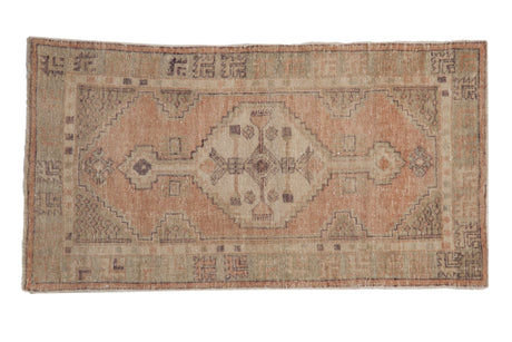 2.5x5 Vintage Distressed Oushak Rug Runner // ONH Item 10099