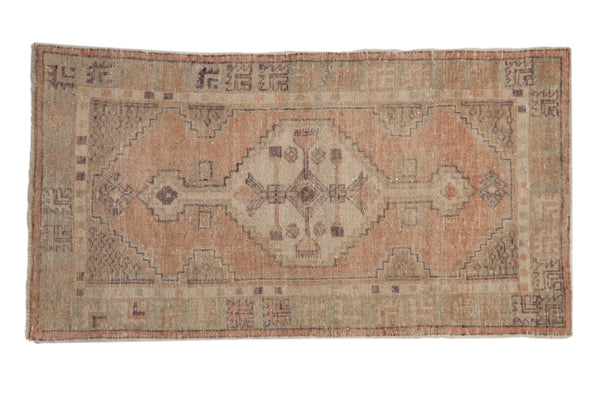 2.5x5 Vintage Distressed Oushak Rug Runner // ONH Item 10099