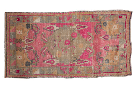 3x5.5 Vintage Distressed Oushak Rug // ONH Item 10100