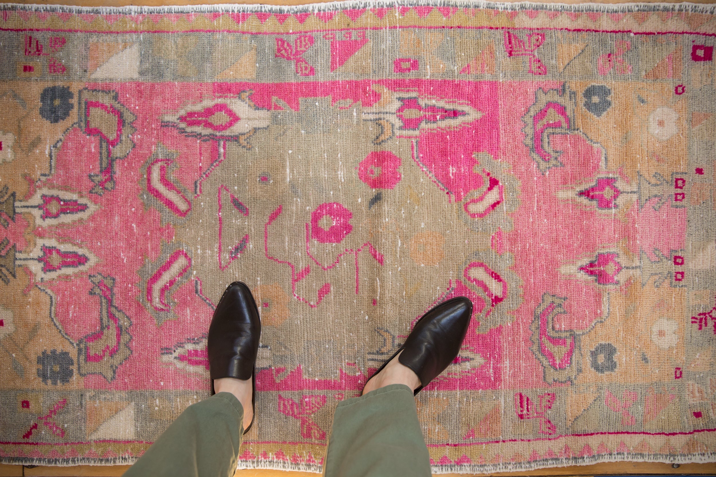 3x5.5 Vintage Distressed Oushak Rug // ONH Item 10100 Image 1