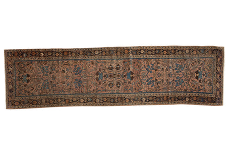 2.5x9.5 Vintage Fine Distressed Lilihan Rug Runner // ONH Item 10102