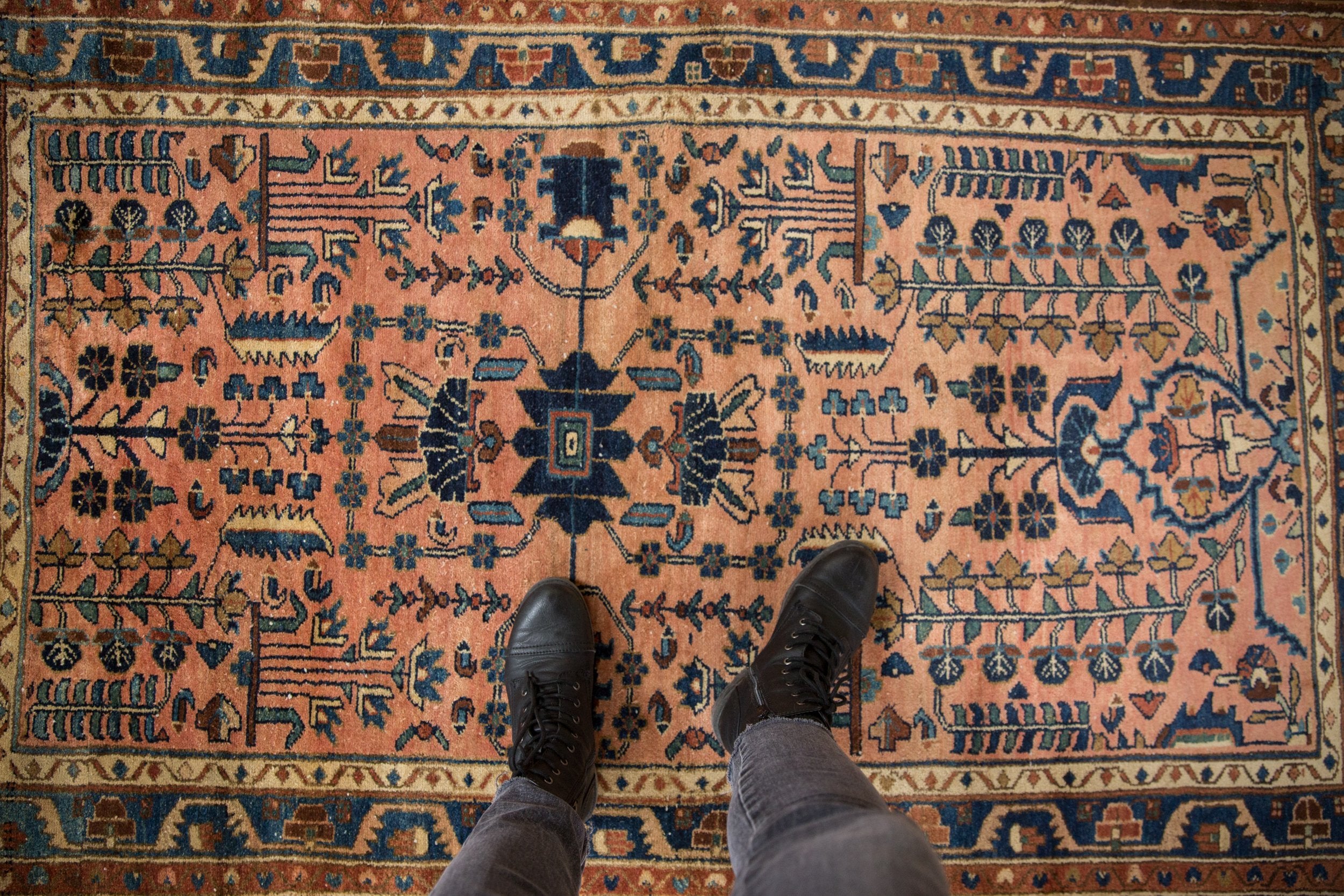 3.5x6 Vintage Distressed Fragment Lilihan Rug // ONH Item 10103 Image 1