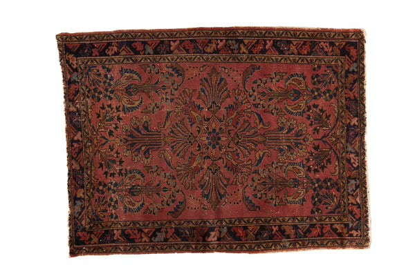 3.5x4.5 Vintage Fine Lilihan Square Rug // ONH Item 10115