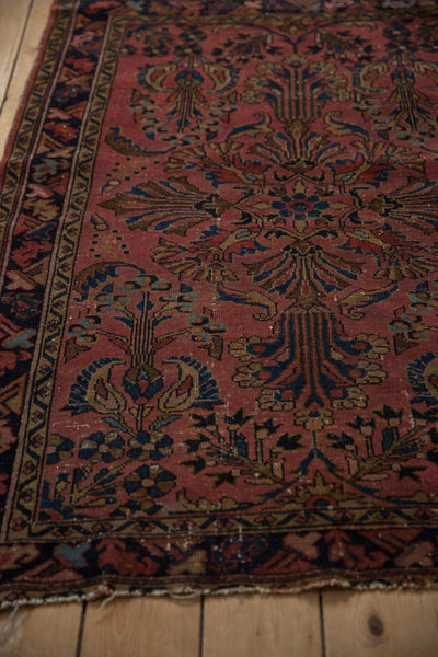 3.5x4.5 Vintage Fine Lilihan Square Rug // ONH Item 10115 Image 6