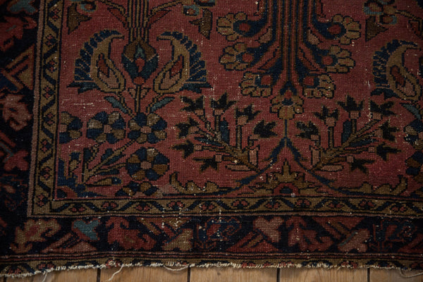 3.5x4.5 Vintage Fine Lilihan Square Rug // ONH Item 10115 Image 7