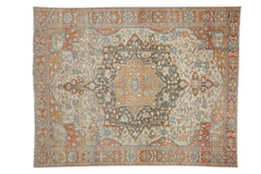 RESERVED 7.5x9.5 Vintage Distressed Malayer Carpet // ONH Item 10118