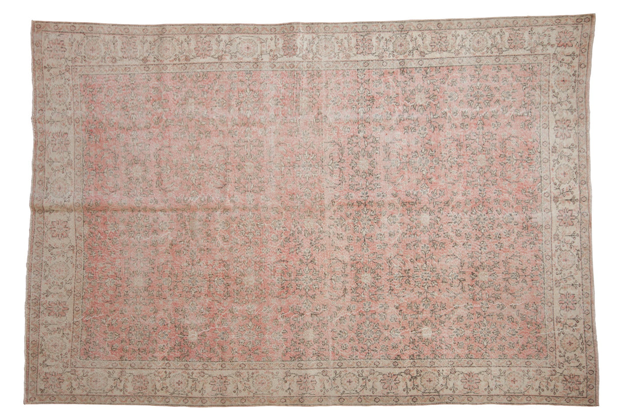 RESERVED 7x10.5 Vintage Distressed Sparta Carpet // ONH Item 10119