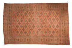 7.5x12 Vintage Distressed Bokhara Carpet // ONH Item 10128