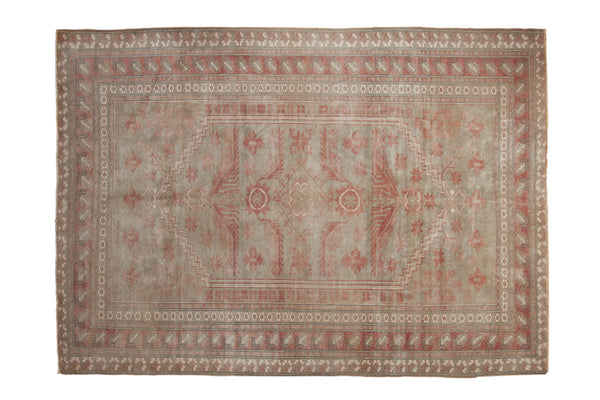 7x9.5 Vintage Distressed Oushak Carpet // ONH Item 10142