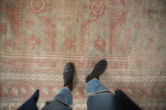 7x9.5 Vintage Distressed Oushak Carpet // ONH Item 10142