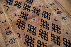 3x11.5 Vintage Distressed Turkish Kurdish Design Rug Runner // ONH Item 10145 Image 7