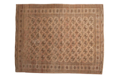 8x10.5 Vintage Distressed Turkmen Carpet // ONH Item 10146