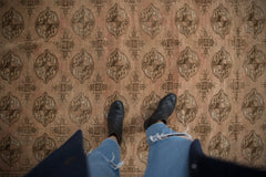 8x10.5 Vintage Distressed Turkmen Carpet // ONH Item 10146 Image 1