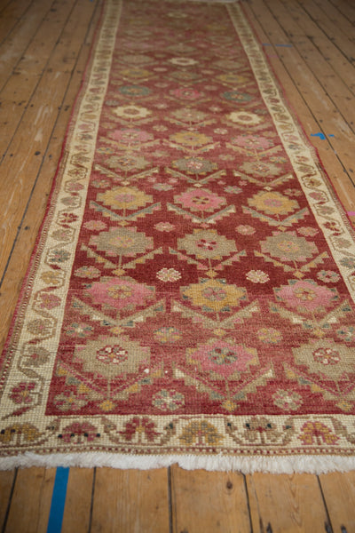 3x11.5 Vintage Distressed Oushak Rug Runner // ONH Item 10147 Image 5