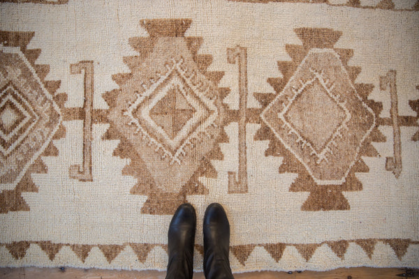 3.5x11 Vintage Distressed Kurd Rug Runner // ONH Item 10150