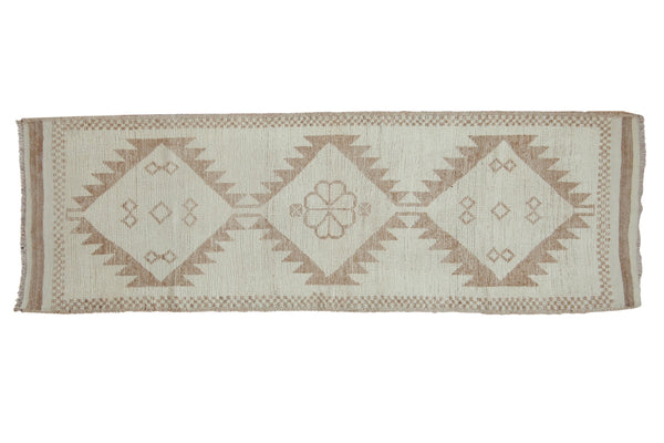 3.5x10.5 Vintage Distressed Kurd Rug Runner // ONH Item 10153