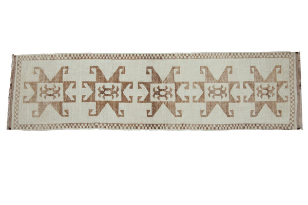 3x12 Vintage Distressed Kurd Rug Runner // ONH Item 10155