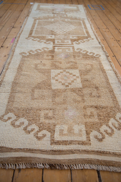 3.5x11 Vintage Distressed Kurd Rug Runner // ONH Item 10158 Image 6