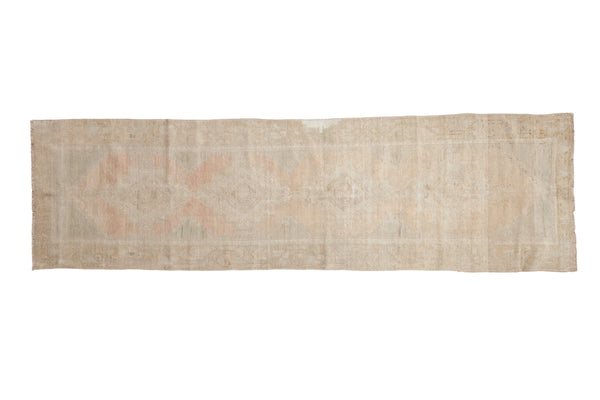 2.5x9 Vintage Distressed Oushak Rug Runner // ONH Item 10162