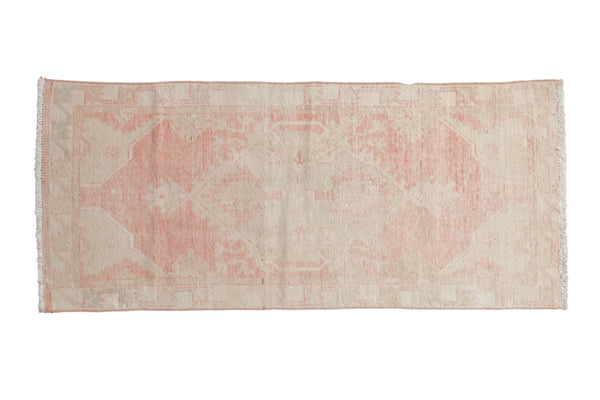 2.5x5.5 Vintage Distressed Oushak Rug Runner // ONH Item 10165