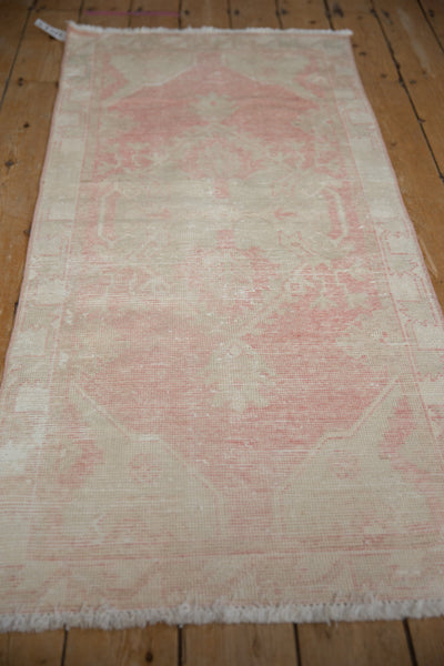 2.5x5.5 Vintage Distressed Oushak Rug Runner // ONH Item 10165 Image 4