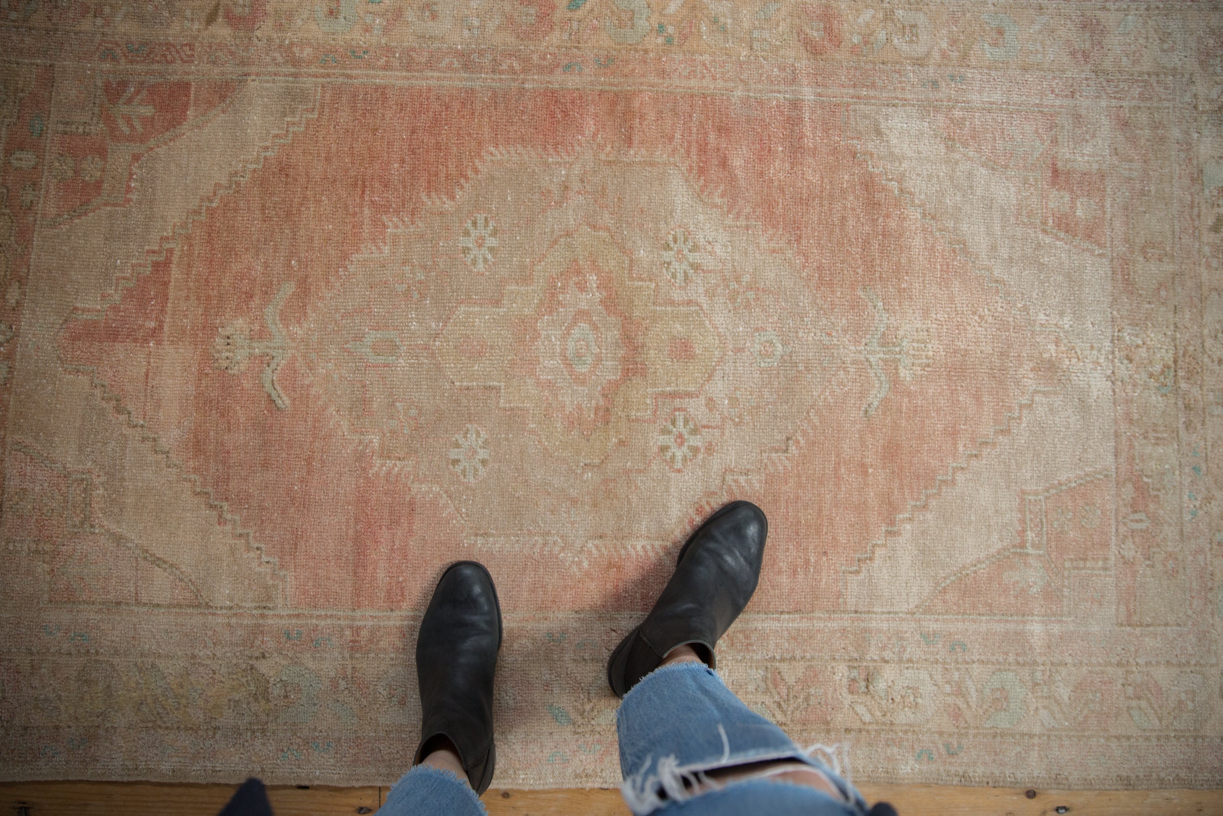 3.5x6 Vintage Distressed Oushak Rug // ONH Item 10167 Image 1