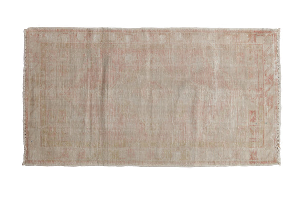 2.5x5 Vintage Distressed Oushak Rug Runner // ONH Item 10169